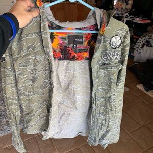 Light weight button up hoodie